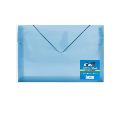 CARPETA FUELLE OFICIO AZUL CLARO