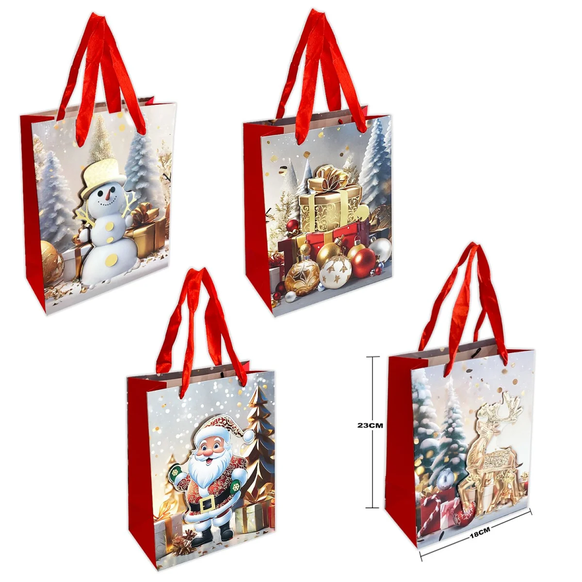 BOLSA REGALO NAVIDEÑA (PQTX12)