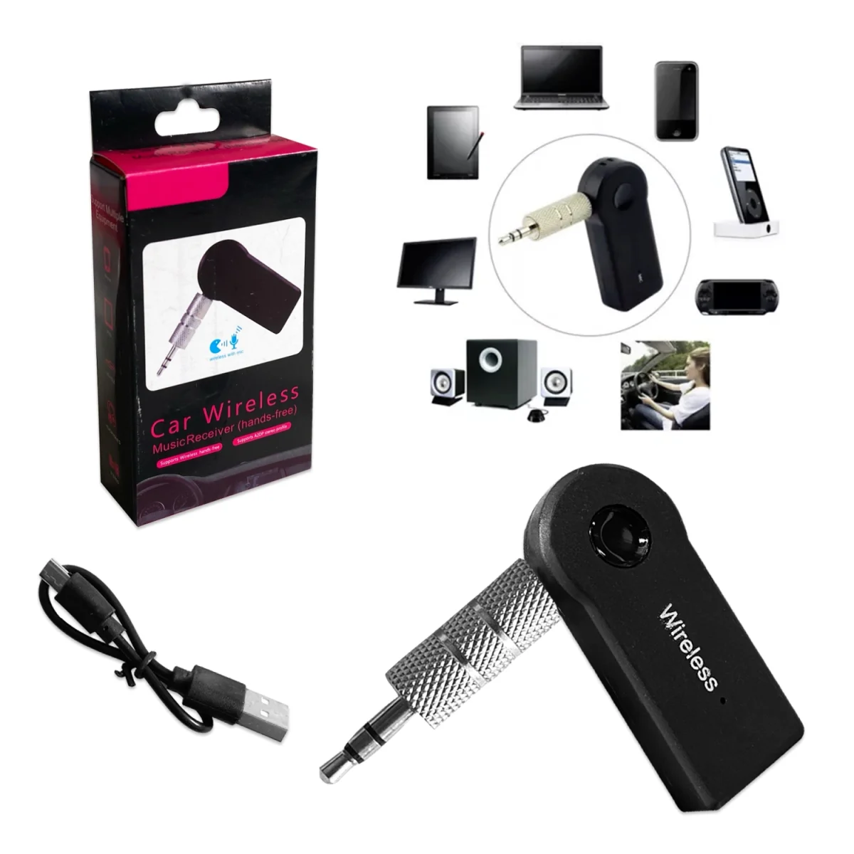 ADAPTADOR RECEPTOR DE AUDIO BLUETOOTH.