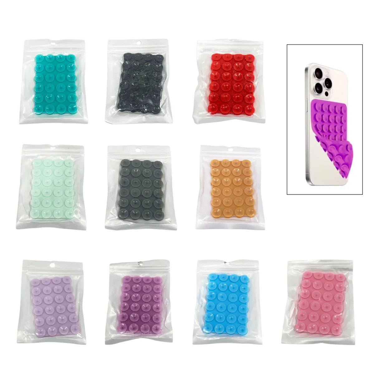 SOPORTE ADHESIVO DE SILICONA PARA CELULAR