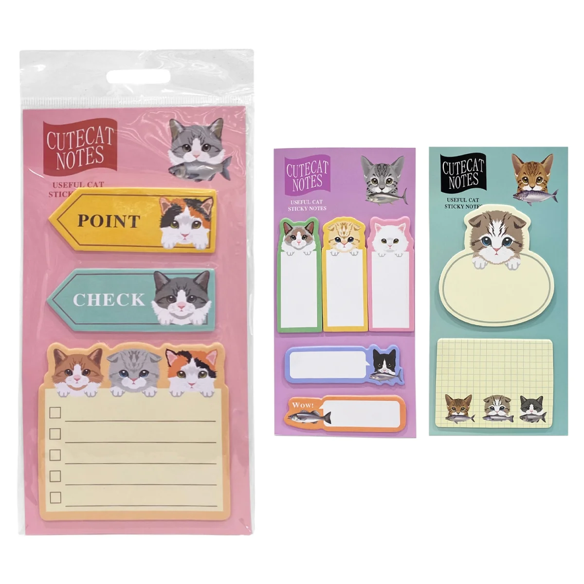SET DE NOTAS ADHESIVAS GATO X100 (PQTX12)