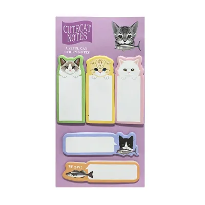 SET DE NOTAS ADHESIVAS GATO X100 (PQTX12)