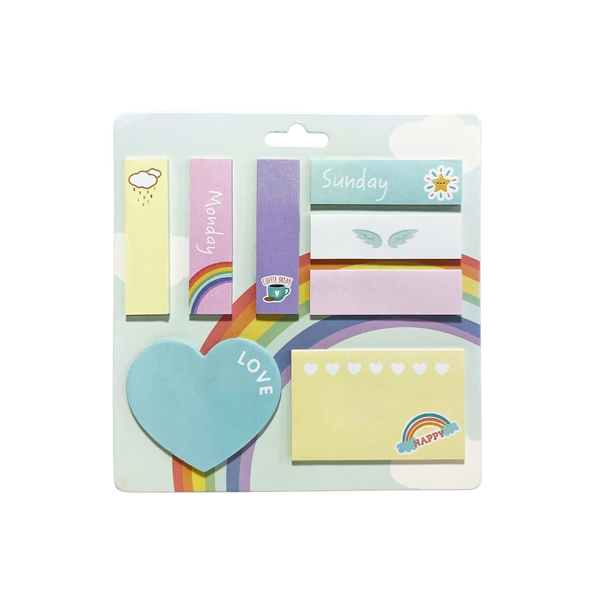 SET DE NOTAS ADHESIVAS MOTIVOS X200 (PQTX12)