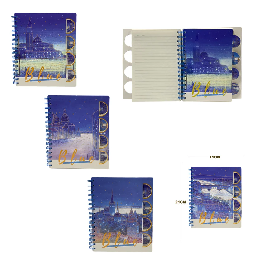 AGENDA ARGOLLADA ESTAMPADA LINEAS