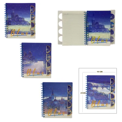 AGENDA ARGOLLADA ESTAMPADA LINEAS