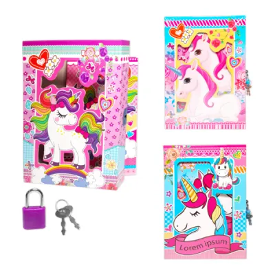 AGENDA UNICORNIO CON CANDADO