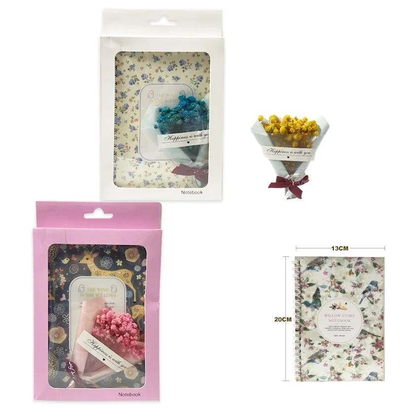 AGENDA ARGOLLADA CON FLORES LINEAS