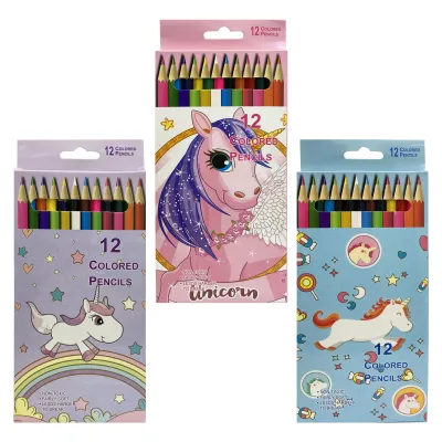 CAJA DE COLOR LARGO UNICORNIO X12 (PQTX12)