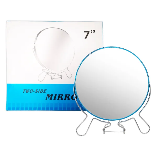 ESPEJO REDONDO DOBLE CARA CON AUMENTO 7" (CJX12)