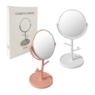 ESPEJO REDONDO AJUSTABLE CON BASE 15*30CM