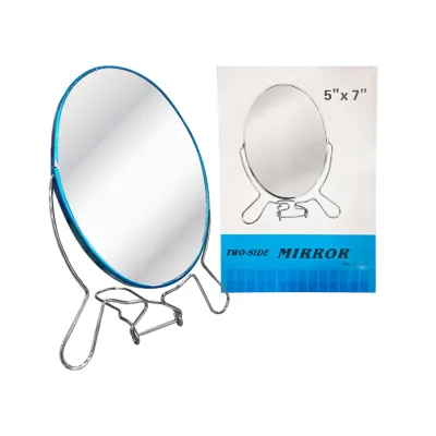 ESPEJO OVALADO DOBLE CARA CON AUMENTO 5*7" (CJX12)
