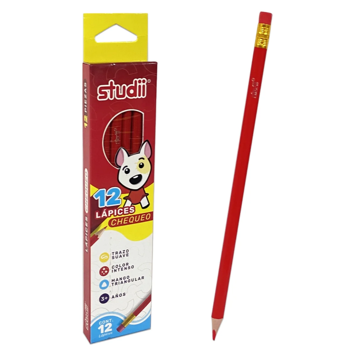 CAJA DE LAPIZ ROJO X12 (CJX12)