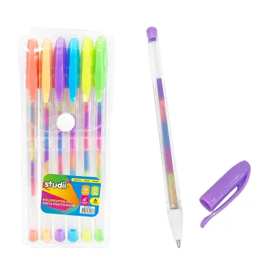 SET LAPICERO GEL MULTICOLOR X6 (CJX40)