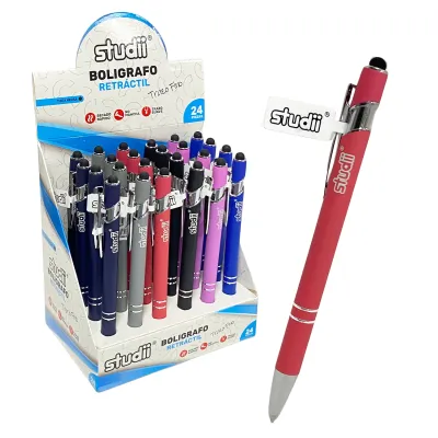 LAPICERO COLORES TINTA NEGRA (CJX24)