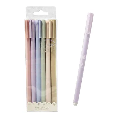 SET LAPICERO COLOR PASTEL TINTA N. X6