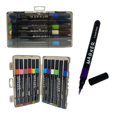 SET MARCADOR ACRILICO X12