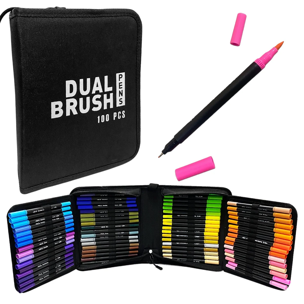 SET MARCADOR DOBLE PUNTA LAVABLE X100