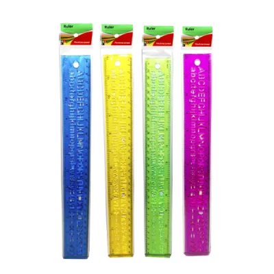 REGLA FLEXIBLE 30CM CON LETRA (CJX16)