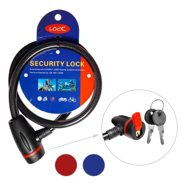 CANDADO DE BICICLETA CON LLAVES