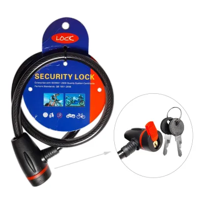 CANDADO DE BICICLETA CON LLAVES