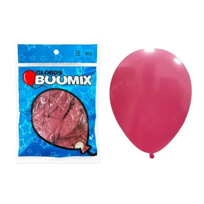 GLOBO DE LATEX FUSION ROSA INTENSO R12X12 (PQTX12)´