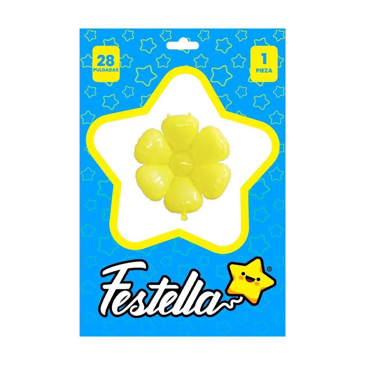 GLOBO FLOR AMARILLO 28" (PQTX25)