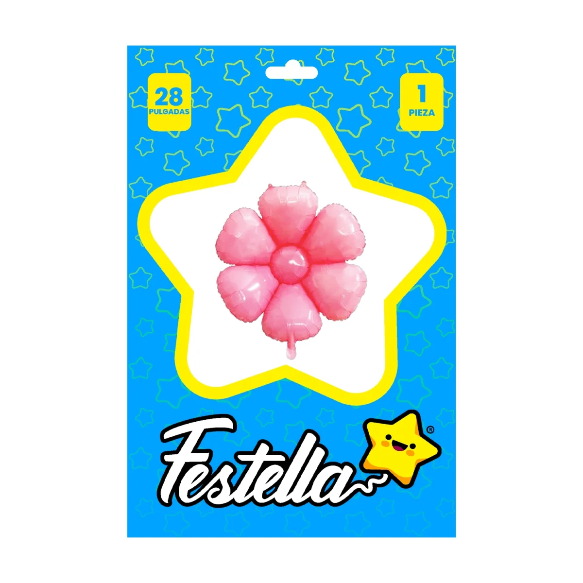 GLOBO FLOR ROSADA 28" (PQTX25)