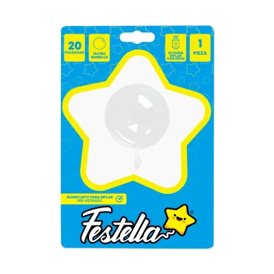 GLOBO BURBUJA PRE-ESTIRADO 20" (PQTX25)