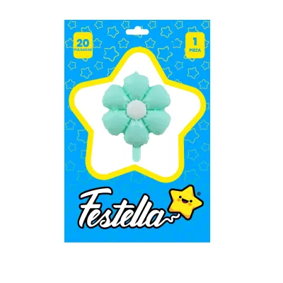 GLOBO FLOR AZUL 20" (PQTX25)