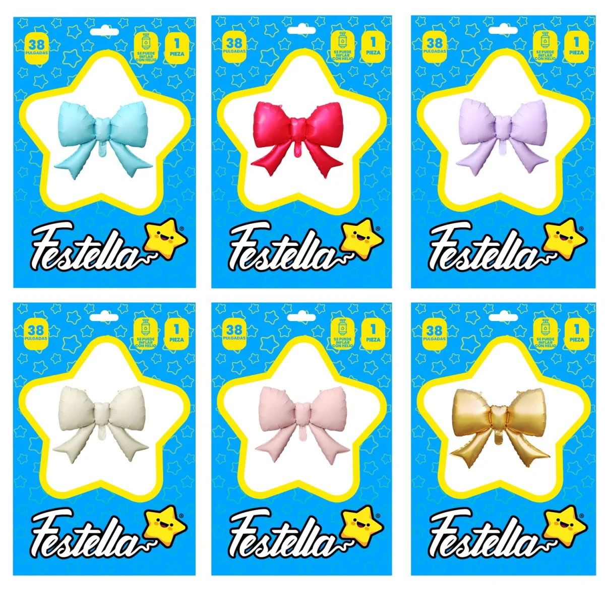 GLOBO MOÑO SURTIDO 38" (PQTX24)