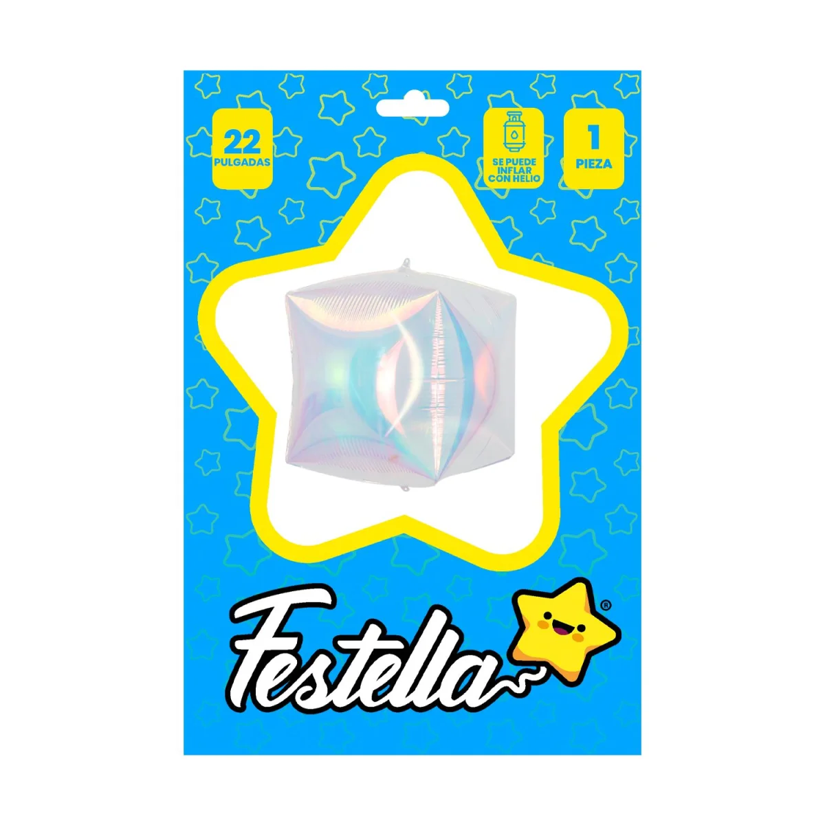 GLOBO CUADRADO TORNASOL 22" (PQTX25)