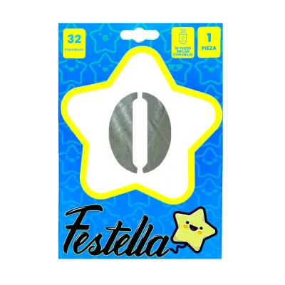 GLOBO PLATEADO 32" #0 (PQTX25)