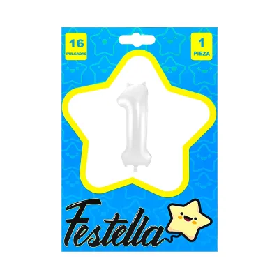 GLOBO BLANCO 16" #1 (PQTX25)