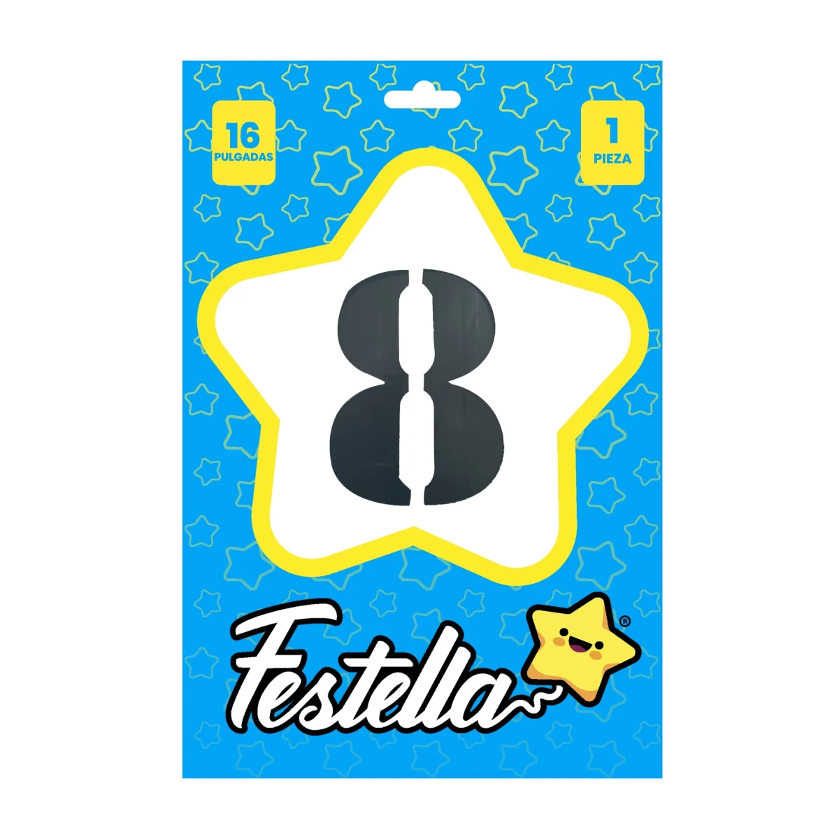 GLOBO NEGRO 16" #8 (PQTX25)