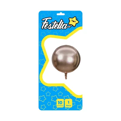 GLOBO REDONDO PALO ROSA 10" (PQTX25)