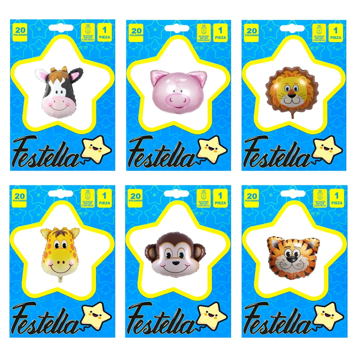 GLOBO ANIMALES 20" (PQTX25)