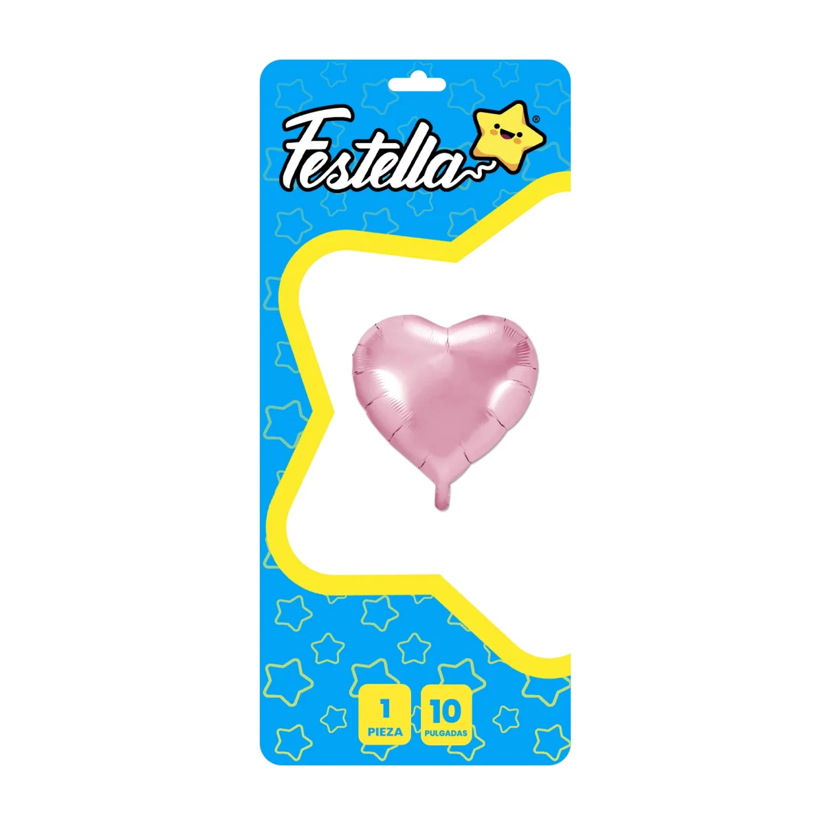 GLOBO CORAZON ROSADO 10" (PQTX25)