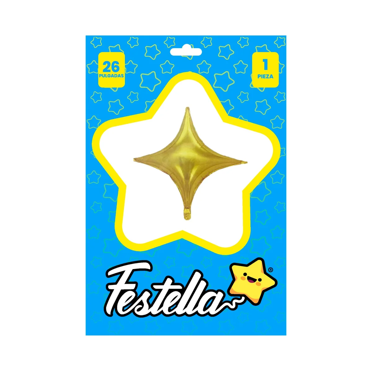 GLOBO ESTRELLA DORADO 26"
