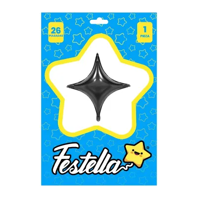 GLOBO ESTRELLA NEGRO 26" (PQTX25)