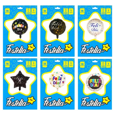 GLOBO FELIZ DIA 18" (PQTX25)