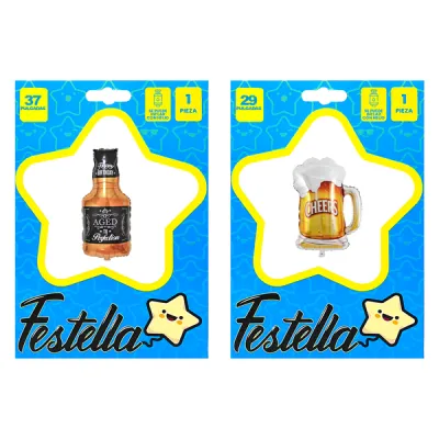 GLOBO LICOR 34"Y 28"(PQTX25)