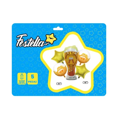 KIT GLOBO PAPA X5 (PQTX12)