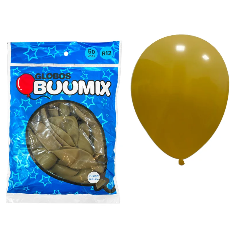 GLOBO DE LATEX CAFE PASTEL R12X50