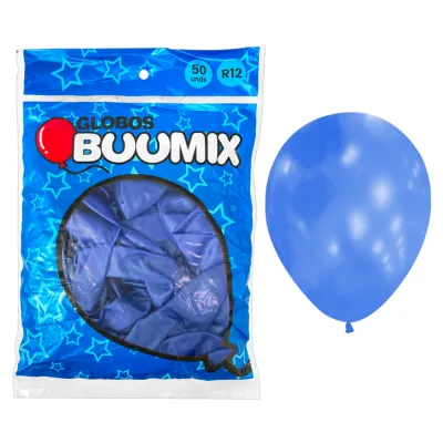 GLOBO DE LATEX SATINADO AZUL R12X50