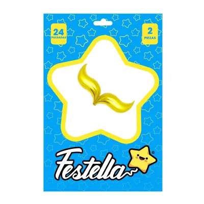 GLOBO PARA COLA SIRENA 24" DORADO (PQTX25)