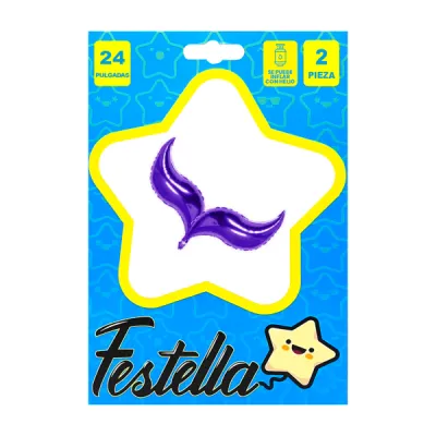 GLOBO PARA COLA SIRENA 24" MORADO (PQTX25)