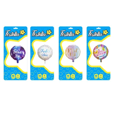 GLOBO FELIZ DIA 10" (PQTX25)