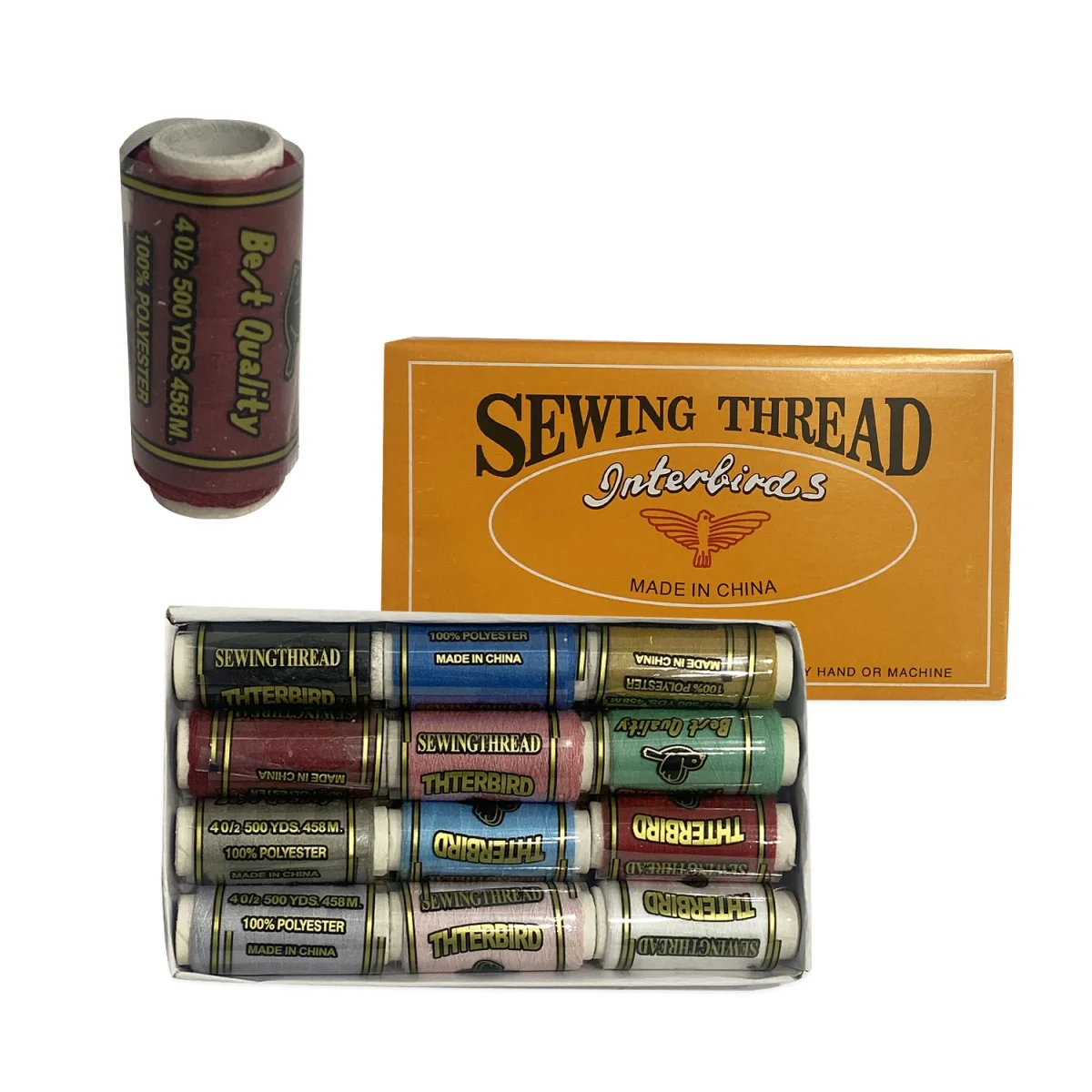 CAJA HILO MULTICOLOR PARA COSER X12