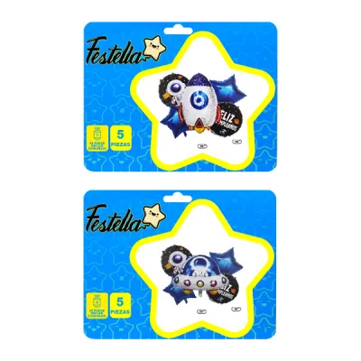 KIT GLOBO ESPACIAL X5