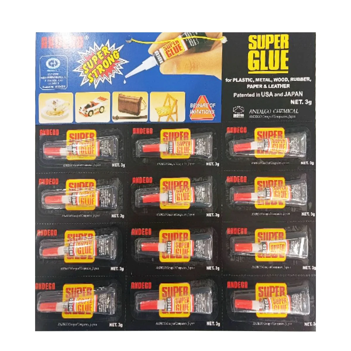 SUPER PEGAMENTO 3G X12